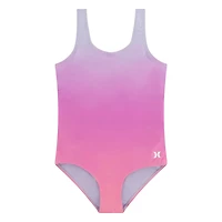 Hurley Girls' Pink Ombre 1-Piece Swimsuit