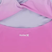 Hurley Girls' Pink Ombre 1-Piece Swimsuit