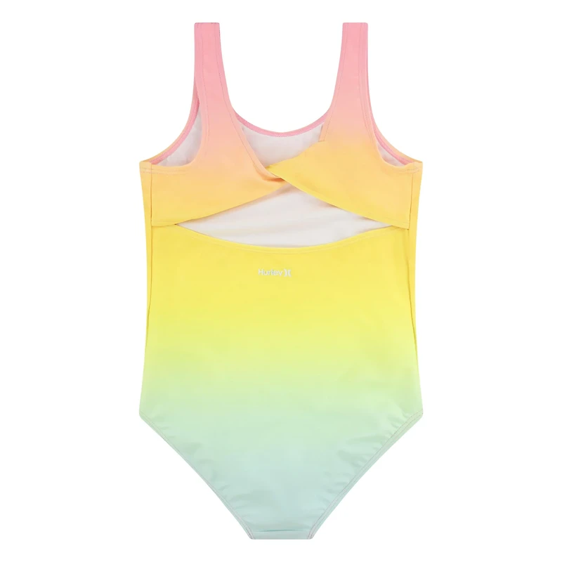 Hurley Girls' Rainbow Ombre 1-Piece Swimsuit