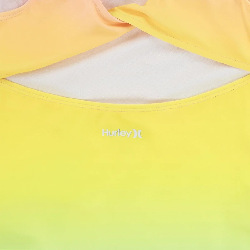 Hurley Girls' Rainbow Ombre 1-Piece Swimsuit