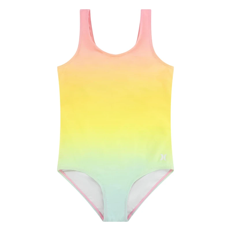 Hurley Girls' Rainbow Ombre 1-Piece Swimsuit