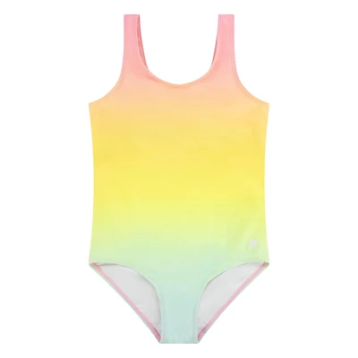 Hurley Girls' Rainbow Ombre 1-Piece Swimsuit