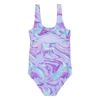 Hurley Girls' Tie Dye Swirl 1-Piece Swimsuit