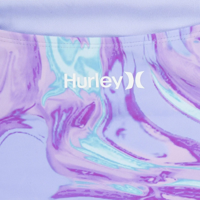Hurley Girls' Tie Dye Swirl 1-Piece Swimsuit