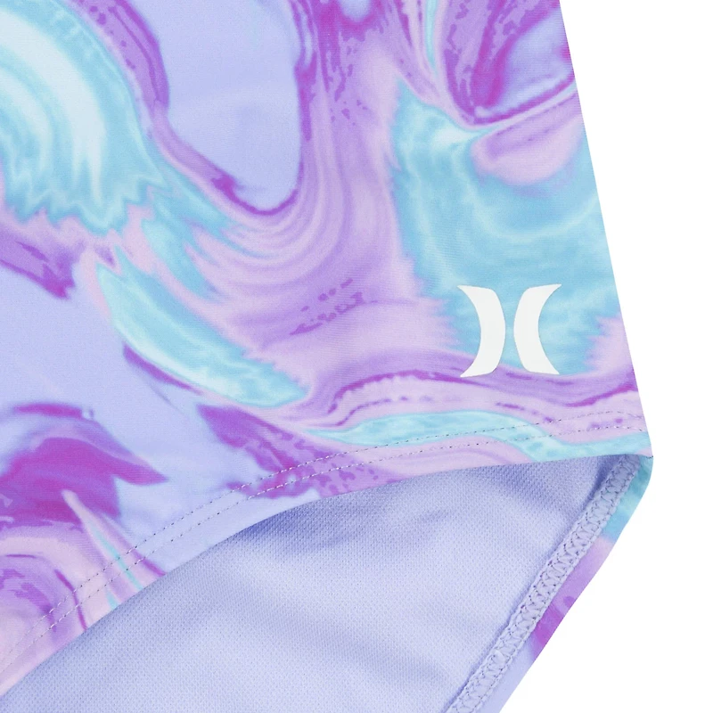 Hurley Girls' Tie Dye Swirl 1-Piece Swimsuit