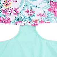 Hurley Girls' Tropical Tie Front Monokini