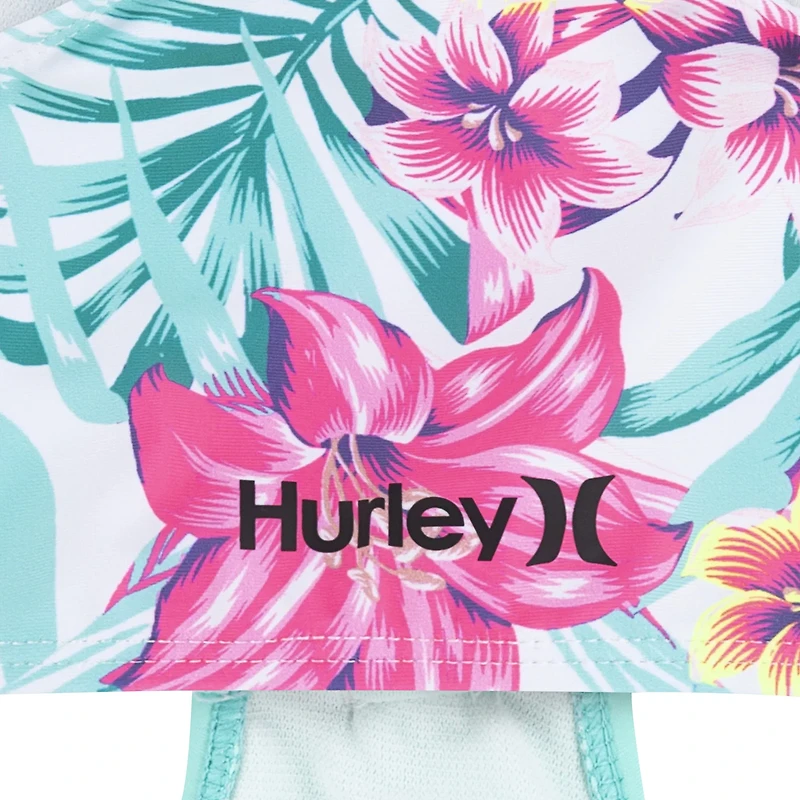 Hurley Girls' Tropical Tie Front Monokini