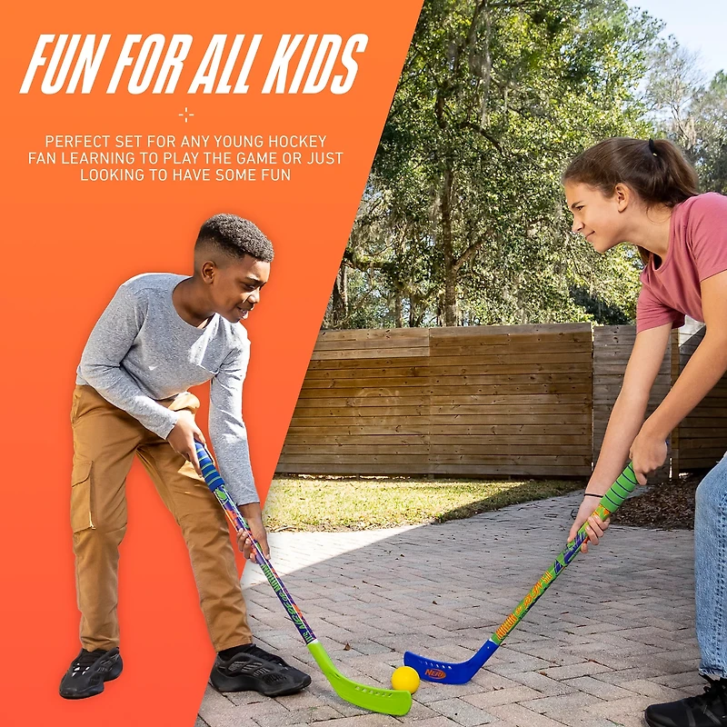NERF Proshot Kids 2-Player Hockey Set
