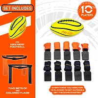 NERF 10 Player Flag Football Set