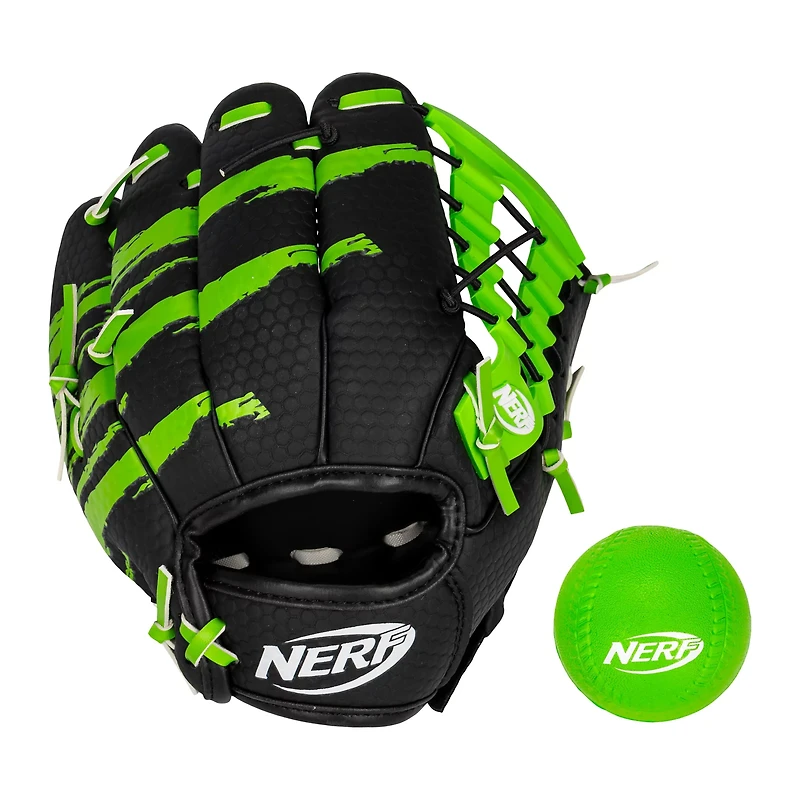 NERF Proshot Baseball Glove & Ball Set