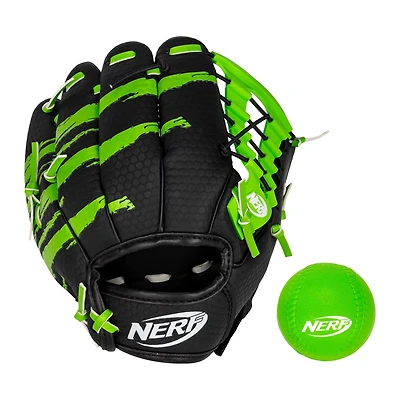 NERF Proshot Baseball Glove & Ball Set