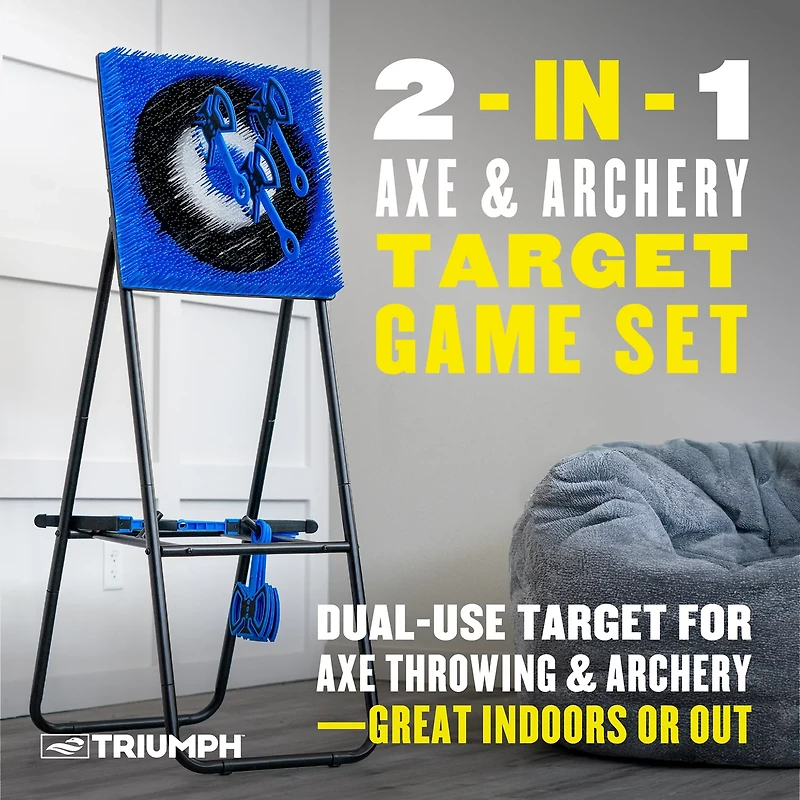 Triumph 2-In-1 Axe & Archery Game Set
