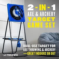 Triumph 2-In-1 Axe & Archery Game Set