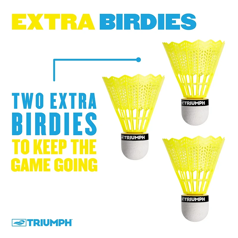 Triumph 2-Player Badminton Racquet Set