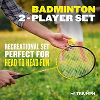Triumph 2-Player Badminton Racquet Set