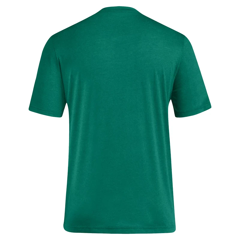 adidas Miami Hurricanes Locker Swish Tri-Blend T-Shirt