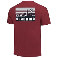 Alabama Tide Striped Campus Skyline T-Shirt