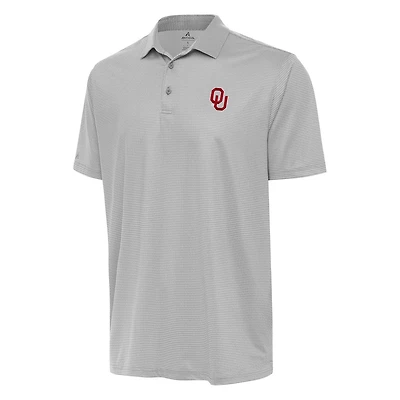 Antigua Gray Oklahoma Sooners Rings Polo