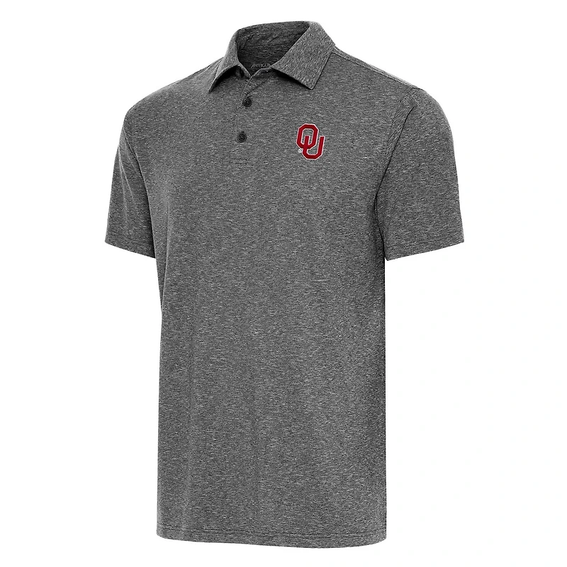 Antigua Heather Oklahoma Sooners Big  Tall Par 3 Polo