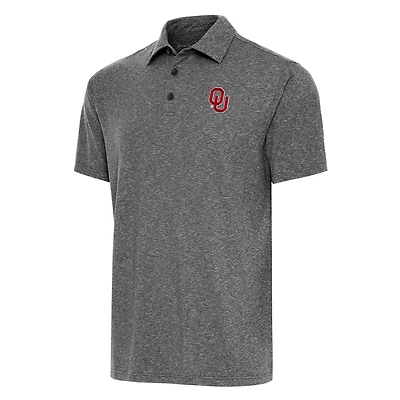 Antigua Heather Oklahoma Sooners Big  Tall Par 3 Polo