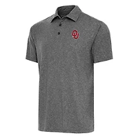 Antigua Heather Oklahoma Sooners Big  Tall Par 3 Polo