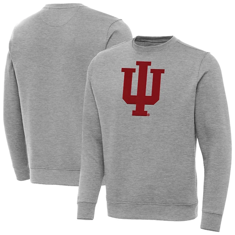 Antigua Indiana Hoosiers Big  Tall Victory Crew Neck Pullover Sweatshirt