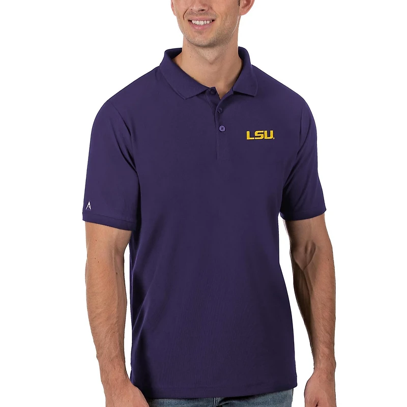 Antigua LSU Tigers Legacy Pique Polo
