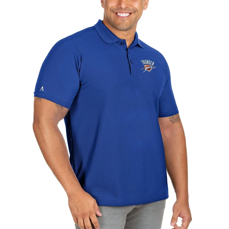 Antigua Oklahoma City Thunder Big  Tall Legacy Pique Polo