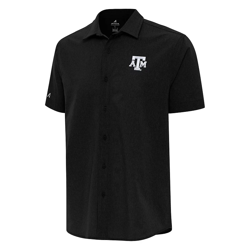 Antigua Texas AM Aggies Activate Woven Short Sleeve Button-Down Shirt