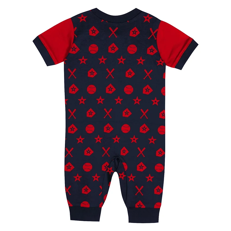 Atlanta Braves Full-Snap Coverall Bodysuit