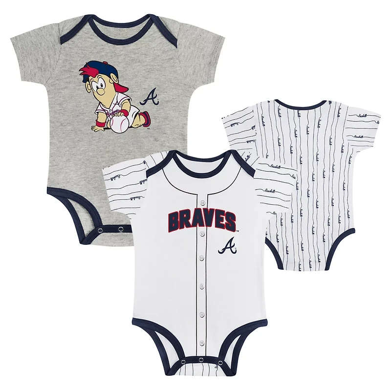 Atlanta Braves Play Ball 2-Pack Bodysuit Set