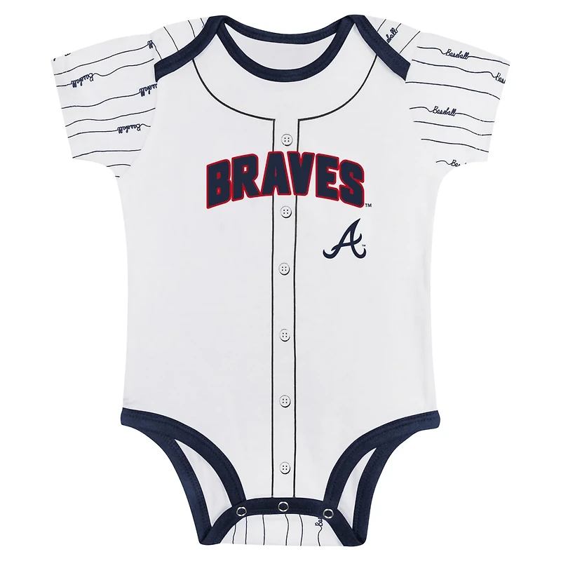 Atlanta Braves Play Ball 2-Pack Bodysuit Set