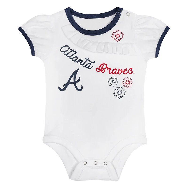 Atlanta Braves Sweet Bodysuit  Skirt Set