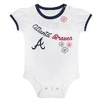 Atlanta Braves Sweet Bodysuit  Skirt Set