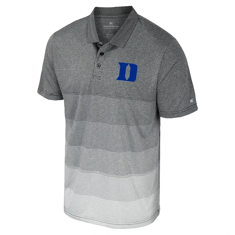 Colosseum Duke Devils Striped Mesh Polo