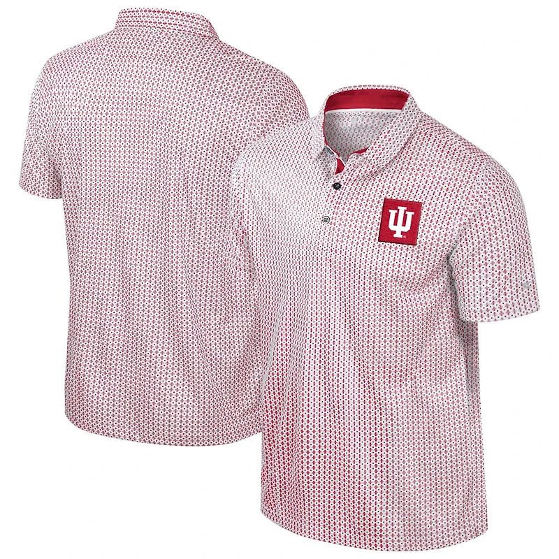 Colosseum Indiana Hoosiers Big  Tall Marty Rival Polo