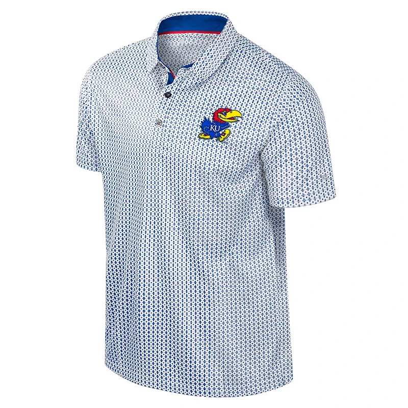 Colosseum Kansas Jayhawks Big  Tall Marty Rival Polo
