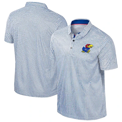 Colosseum Kansas Jayhawks Big  Tall Marty Rival Polo