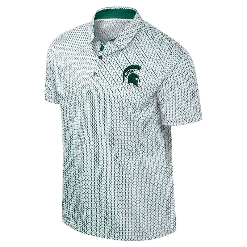 Colosseum Michigan State Spartans Big  Tall Marty Rival Polo