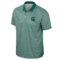 Colosseum Michigan State Spartans Striped Polo