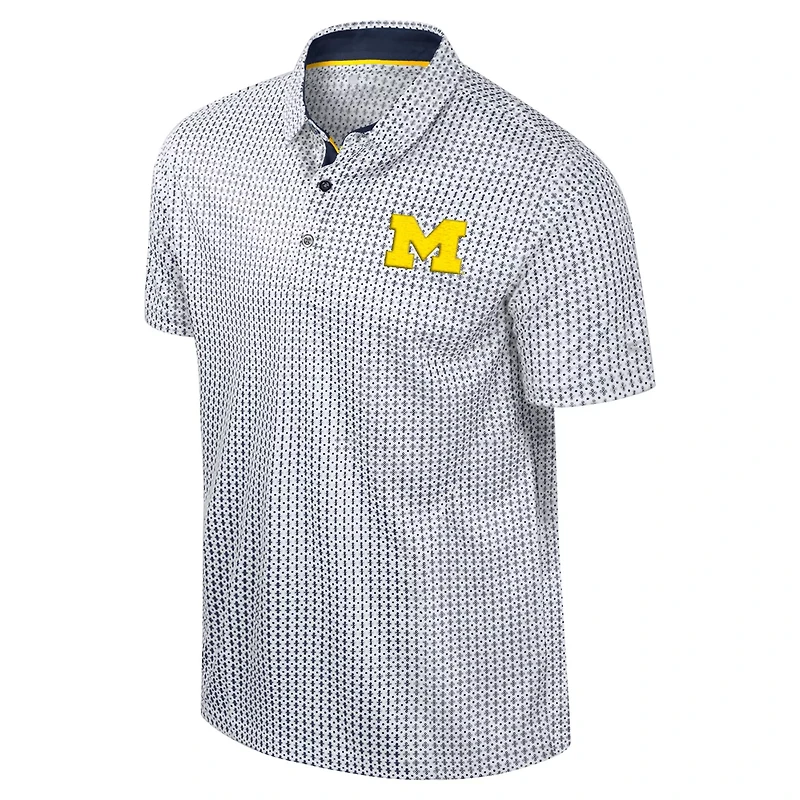 Colosseum Michigan Wolverines Big  Tall Marty Rival Polo
