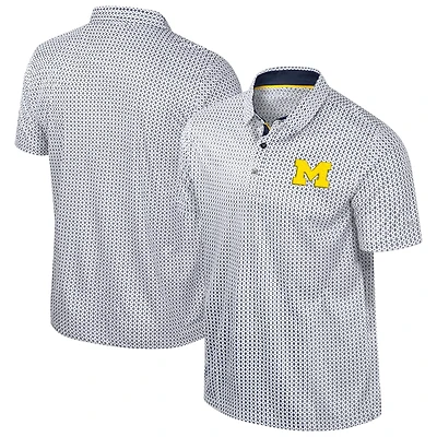 Colosseum Michigan Wolverines Big  Tall Marty Rival Polo