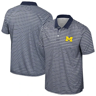 Colosseum Michigan Wolverines Striped Polo