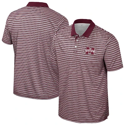 Colosseum Mississippi State Bulldogs Striped Polo