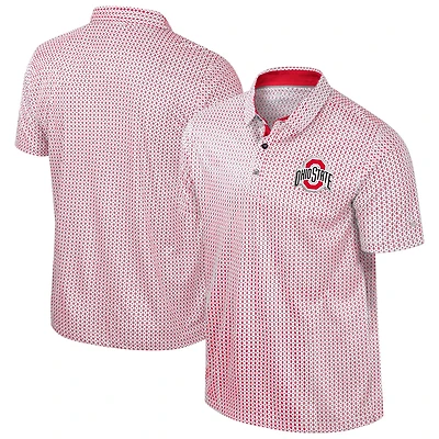 Colosseum Ohio State Buckeyes Big  Tall Marty Rival Polo