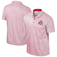 Colosseum Ohio State Buckeyes Big  Tall Marty Rival Polo