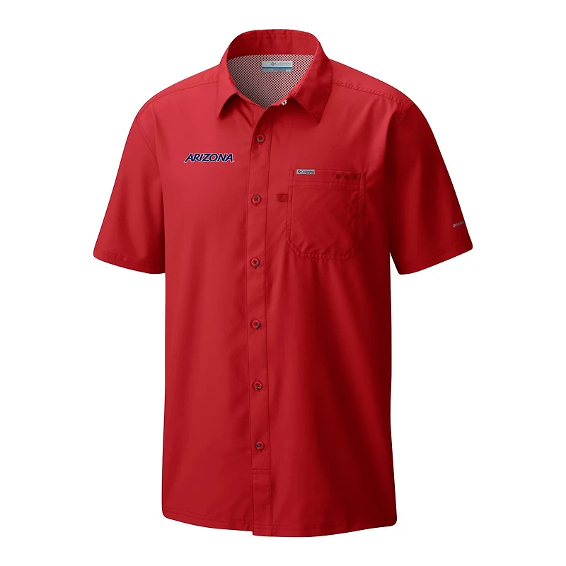Columbia Arizona Wildcats Slack Tide Omni-Wick Button-Up Camp Shirt