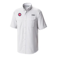Columbia Detroit Pistons Omni-Wick Low Drag Offshore Button-Up Shirt