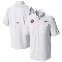 Columbia Detroit Pistons Omni-Wick Low Drag Offshore Button-Up Shirt