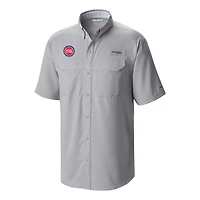 Columbia Detroit Pistons Omni-Wick Low Drag Offshore Button-Up Shirt